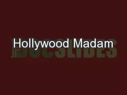Hollywood Madam