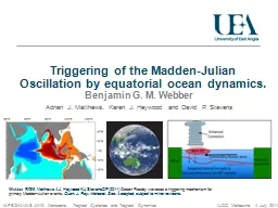 Triggering of the Madden-Julian Oscillation by equatorial o
