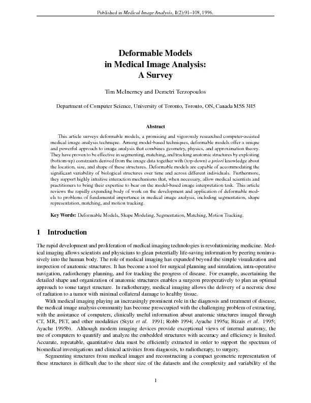 Deformable models in medical image analysis
