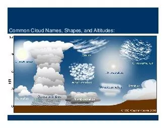 Common Cloud Names Shapes and Altitudes  duplicatus undulatus fibratus nebulosus Cirrostratus