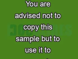 Sample Cover Letter Medicine DO NOT COPY You are advised not to copy this sample but to