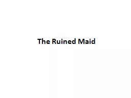 The Ruined Maid