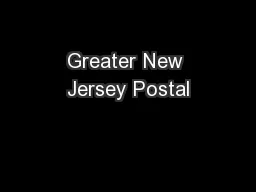 Greater New Jersey Postal