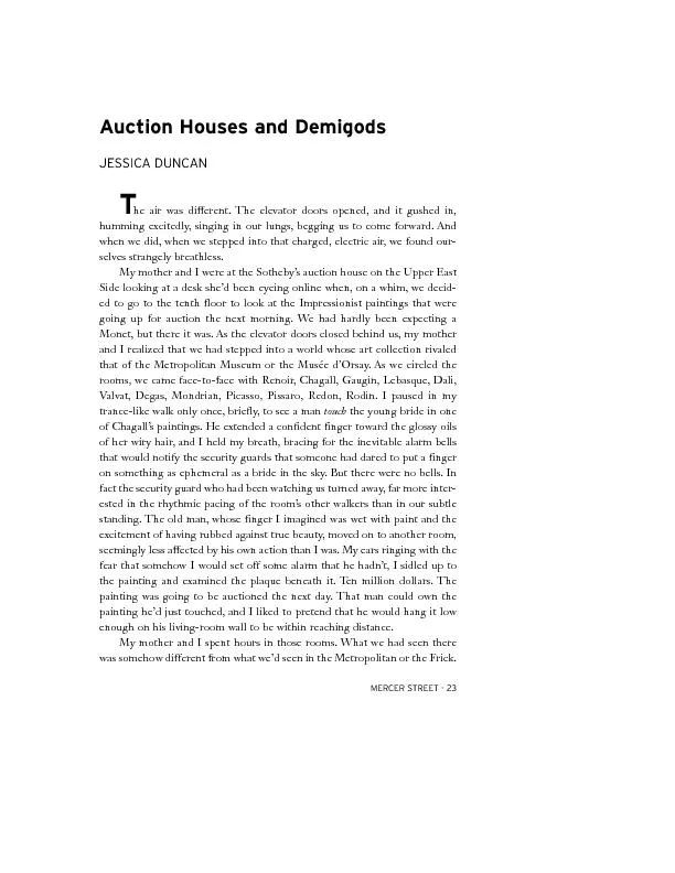 Auction Houses and Demigods