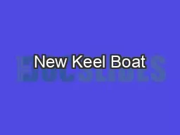 New Keel Boat