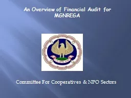 Committee For Cooperatives & NPO Sectors
