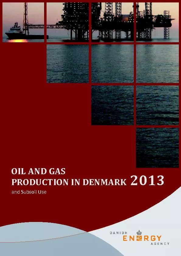 Oil and gas production in Denmark  2013