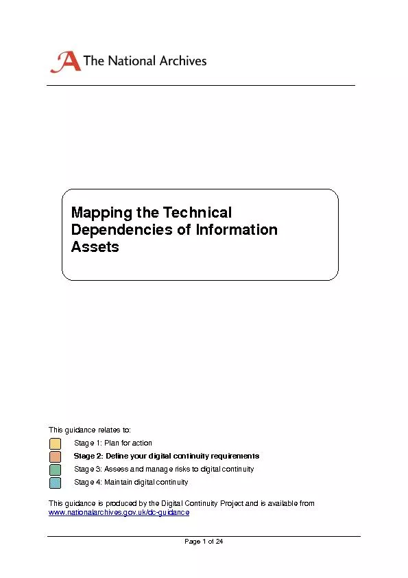 Mapping the Technical dependencies of information assets