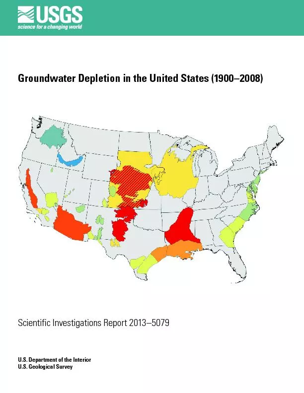 Groundwater depletion in the United states
