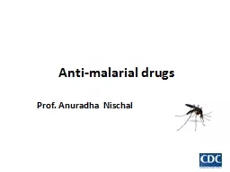 Anti-malarial drugs