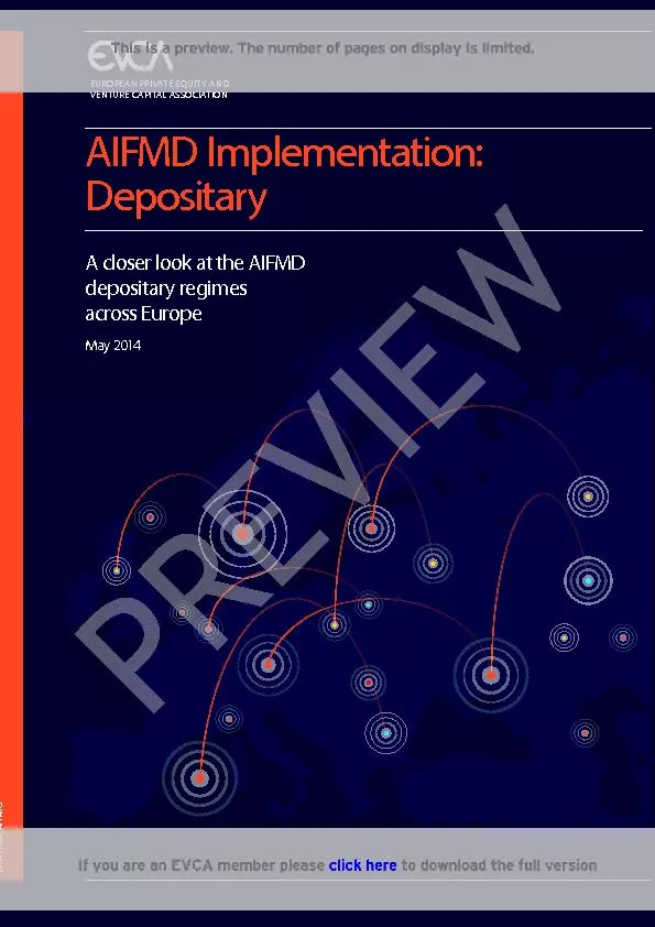 AIFMD implementation Depositary