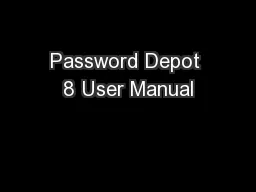 Password Depot 8 User Manual