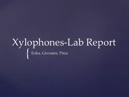 Xylophones-Lab Report