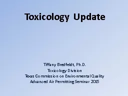 Toxicology Update