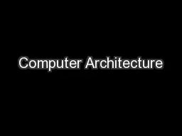 Computer Architecture