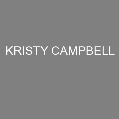 KRISTY CAMPBELL