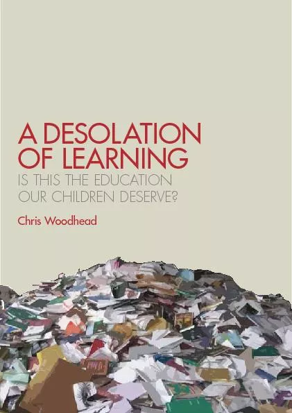 A desolation of learning