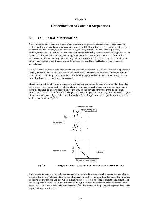  Destabilization of Colloidal Suspensions