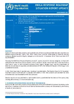 EBOLA RESPONSE ROADMAP SITUATION REPORT SUMMARY s  D h E E d tKZZ  D E  h  s Z In Mali there have been  reported cases  including  reported deaths
