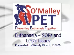 Euthanasia – SOPs and