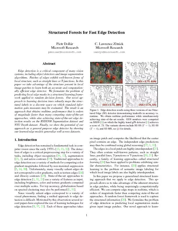 Structured Forests for Fast Edge Detection