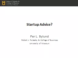 Startup Advice?