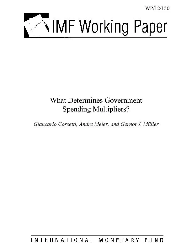 What determines government spending multipliers