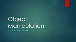 Object Manipulation