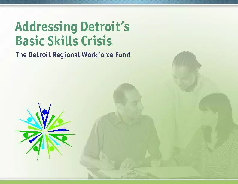 The Detroit Regional Workforce Fund