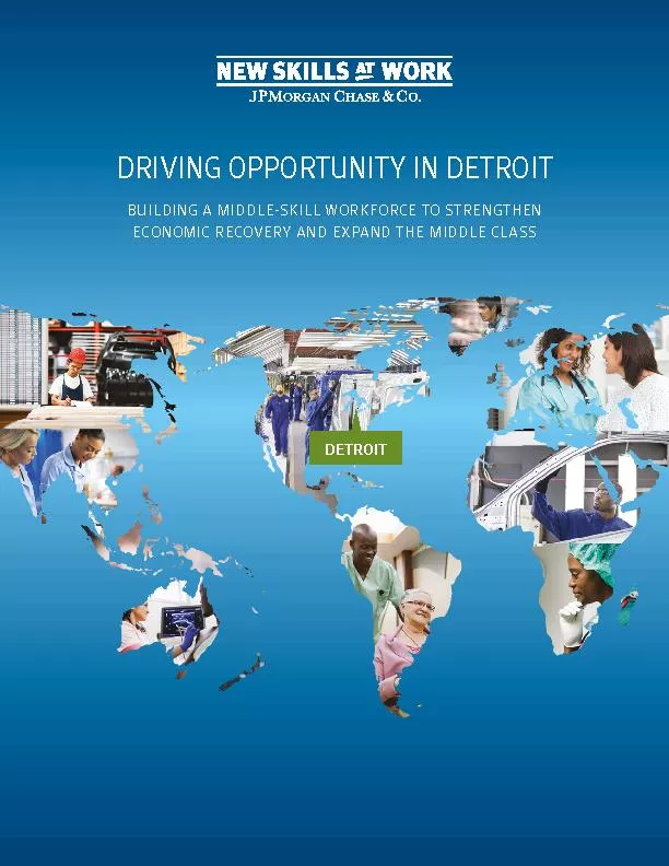 DRIVING OPPORTUNITY IN DETROIT