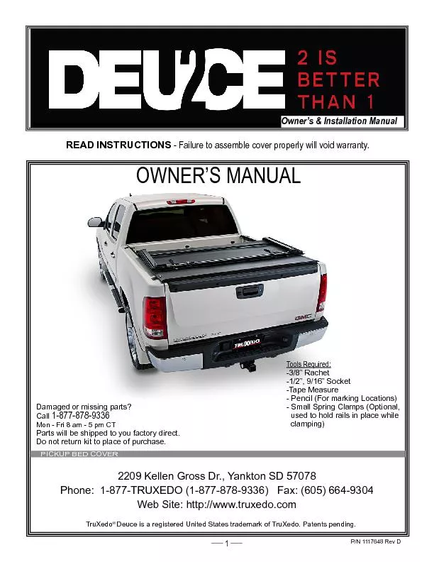 Owner’s & Installation Manual