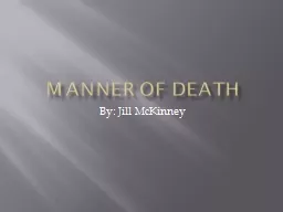Manner of death