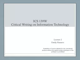 ICS 139W