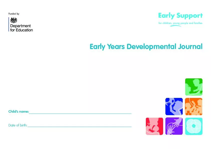 Early years developmental journal