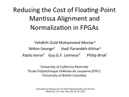 Reducing the Cost of Floating-
