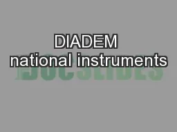 DIADEM national instruments