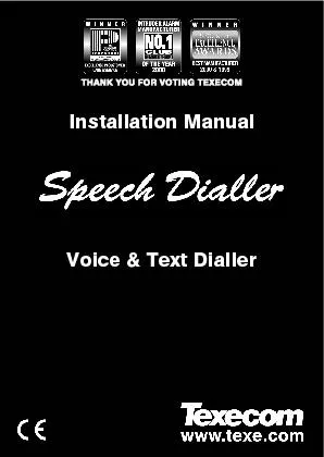 Installation manual Speech Dialler  voice and text dialler