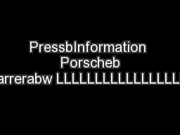 PressbInformation  Porscheb ttbCarrerabw LLLLLLLLLLLLLLLLLLLL