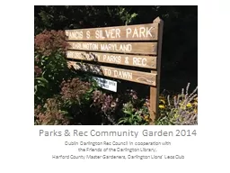 Parks & Rec Community Garden 2014