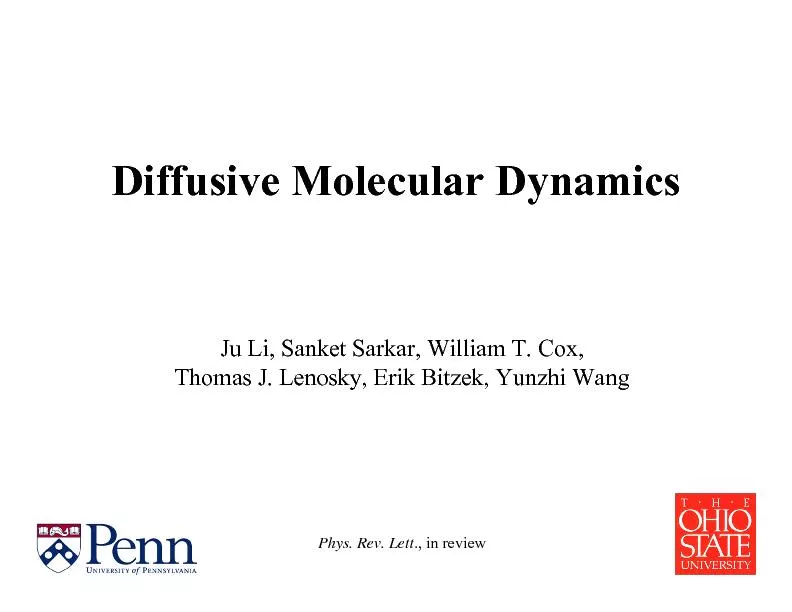 Diffusive molecular dynamics