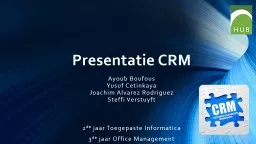 Presentatie CRM