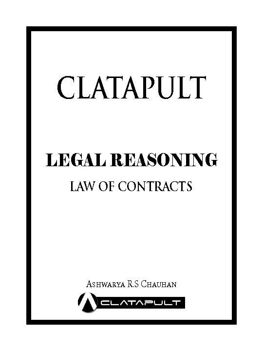 LEGAL REASONING LAW OF CONTRACTS