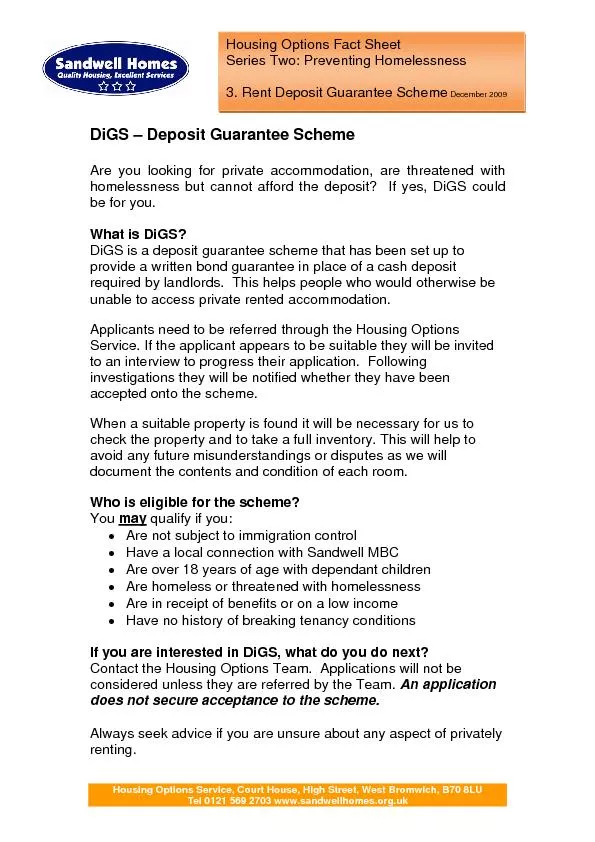Deposit guarantee scheme