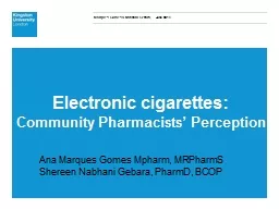 Electronic cigarettes: