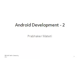 Android Development -