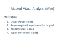 Masked Visual Analysis (MVA)