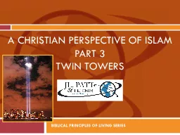 A CHRISTIAN PERSPECTIVE OF ISLAM