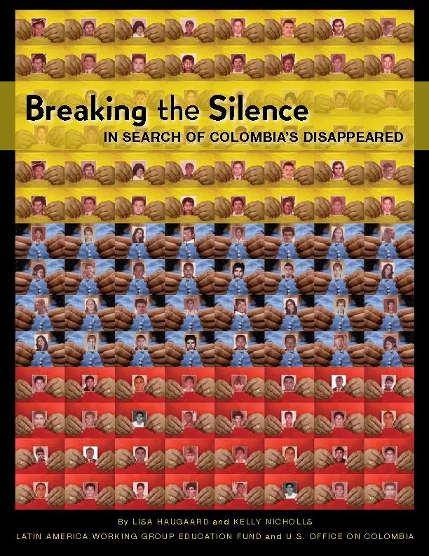 Breaking the silence in search of colombia,s disappeared