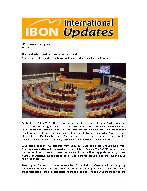 IBON international updates