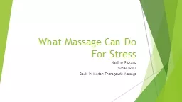 What Massage Can Do For Stress